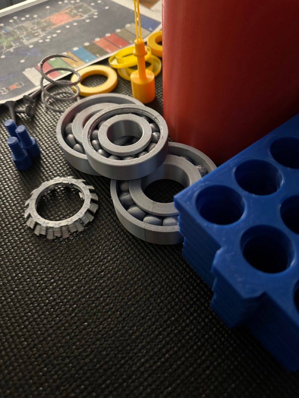 Bearing & gear set — 3D printing in PLA
