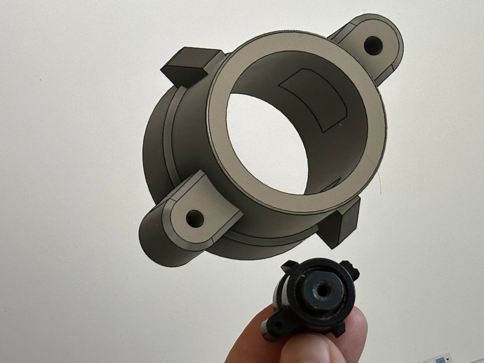 Reverse-engineered housing — Scan + CAD in PLA